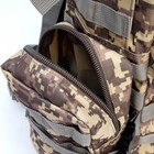 Рюкзак тактический "Storm tactic" мужской, MOLLE, подсумки, 50 л, камуфляж цифра серая 7529144 - фото 13958560