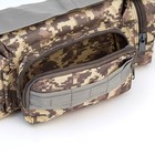 Рюкзак тактический туристический Storm tactic, 50 л, с карманами, расцветка пиксели, серый - Фото 6