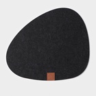 Салфетка сервировочная на стол Доляна «Грэй», 33.5×38.4 см, толщина 4 мм, чёрная - Фото 2