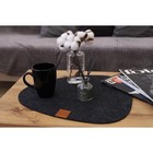 Салфетка сервировочная на стол Доляна «Грэй», 33,5×38,4 см, толщина 4 мм, цвет чёрный - фото 4349589