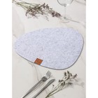 Салфетка сервировочная на стол Доляна «Грэй», 33,5×38,4 см, толщина 4 мм, цвет серый - Фото 2