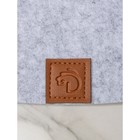 Салфетка сервировочная на стол Доляна «Грэй», 33,5×38,4 см, толщина 4 мм, цвет серый - Фото 3