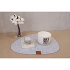 Салфетка сервировочная на стол Доляна «Грэй», 33,5×38,4 см, толщина 4 мм, цвет серый - Фото 6