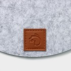 Салфетка сервировочная на стол Доляна «Грэй», d=30 см, цвет серый - Фото 3