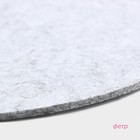 Салфетка сервировочная на стол Доляна «Грэй», d=30 см, цвет серый - Фото 4