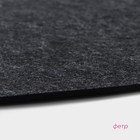 Салфетка сервировочная на стол Доляна «Грэй», 44×32 см, толщина 4 мм, цвет чёрный - Фото 4