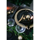 Набор столовых приборов из нержавеющей стали Magistro «Колоннада», 4 предмета, цвет металла золотой, ручки чёрные - фото 24239087