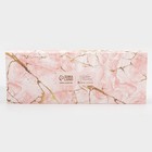 Кондитерская упаковка, коробка для кекса с PVC крышкой, «Розовый мрамор», 30 х 8 х 11 см (комплект 5 шт) - фото 24337250