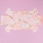 Кондитерская упаковка, коробка для кекса с PVC крышкой, «Розовый мрамор», 30 х 8 х 11 см (комплект 5 шт) - фото 24337252