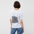 Футболка женская MINAKU Abstraction белая, размер 44 7627338