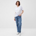 Футболка женская MINAKU Abstraction, белая, размер 48 - фото 21549847