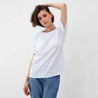 Футболка женская MINAKU «Abstraction» цвет белый, размер 52 - фото 21549871