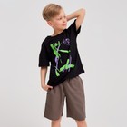 Футболка детская MINAKU Graffiti, цвет чёрный, рост 104 - фото 804795219 Футболка детская MINAKU Graffiti, цвет чёрный, рост 104 - фото 804795219