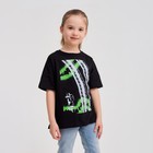 Футболка детская MINAKU Bright, цвет чёрный, рост 158 7627386