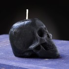 Свеча фигурная ритуальная "Череп", 6 см, черный - фото 9368164