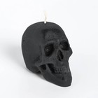 Свеча фигурная ритуальная "Череп", 6 см, черный - фото 9368165