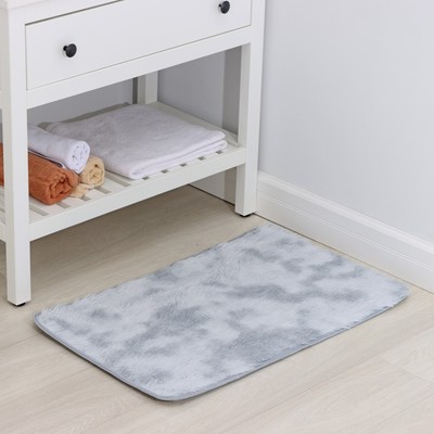 Коврик Доляна «Пушистик», 50×80 см серый