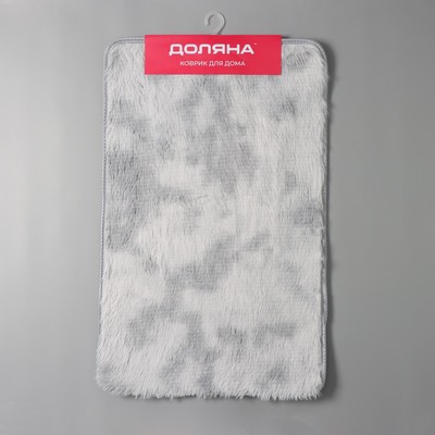 Коврик Доляна «Пушистик», 50×80 см серый