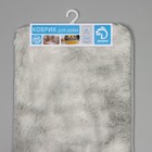 Коврик для дома Доляна «Пушистик», 45×120 см, цвет серый - Фото 6