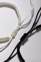 Браслеты парные «Неразлучники» инь-ян, толстая нить, чёрно-белые, d=7 см - Фото 6