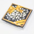Коробочка для печенья, "Золотой бант", 12 х 12 х 3 см - Фото 2