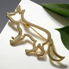 Брошь «Лиса» контур, цвет золото - Фото 1