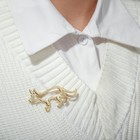 Брошь «Лиса» контур, цвет золото - Фото 3