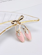 Брошь «Пуанты», цвет розовый в золоте - Фото 4