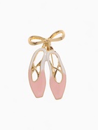 Брошь «Пуанты», цвет розовый в золоте - Фото 1