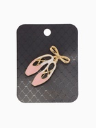 Брошь «Пуанты», цвет розовый в золоте - Фото 5