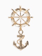 Брошь «Морской набор», цвет бело-синий в золоте - Фото 3