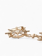 Брошь «Морской набор», цвет бело-синий в золоте - Фото 4