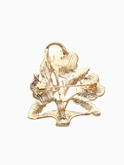 Брошь «Цветочная корзинка» анютины глазки, цветная в золоте - Фото 3