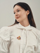 Брошь «Цветочная корзинка» анютины глазки, цветная в золоте - Фото 2