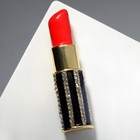 Брошь «Помада» футляр, цветная в золоте - Фото 1