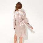 Сорочка женская MINAKU: Light touch цвет бежевый, р-р 42 - фото 33055839