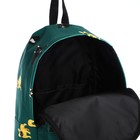 Рюкзак на молнии, цвет зелёный - фото 6578803