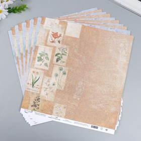 Бумага для скрапбукинга "Старый сад №6"   190 г/кв.м  30.5 x 30.5 см