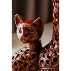 Ваза керамическая "Кот", напольная, коричневая, сквозная резка, 45 см - Фото 6