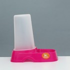 Автопоилка/автокормушка с мерным делением, 1,3 л, фуксия - Фото 2