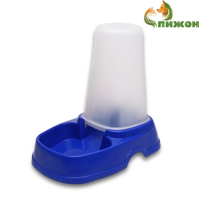 Автопоилка/автокормушка с мерным делением, 1.3 л, синяя