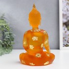 Сувенир полистоун "Будда Варада Мудра - приветствие" оранжевый 17х10х7 см - фото 8519667