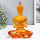 Сувенир полистоун "Будда Анджали Мудра - молитва" оранжевый 18х12х6 см - фото 8504038