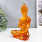 Сувенир полистоун "Будда Анджали Мудра - молитва" оранжевый 18х12х6 см - фото 8504041