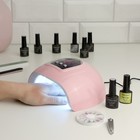 Набор для маникюра Luazon, лампа LUF-19, UV/LED, 18 диодов, 54 Вт, инструменты, лаки - Фото 2