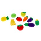 Набор фигурок с развивающими карточками «Фрукты, ягоды, овощи» - фото 36316351