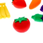 Набор фигурок с развивающими карточками «Фрукты, ягоды, овощи» - фото 36316352