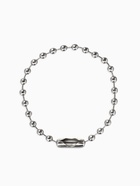 Цепочка шариковая с замком соединителем, 100 шт. металлическая, 0.9×0.3 см, ширина 2 мм, цвет серебро - Фото 1