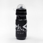 Бутылка для воды велосипедная, 650 мл, "Мастер К.", с креплением, чёрная - Фото 1