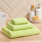 Полотенце махровое Love Life «Минимализм» 30×50 см, салатовый, 100% хл, 500 г/м² - Фото 2